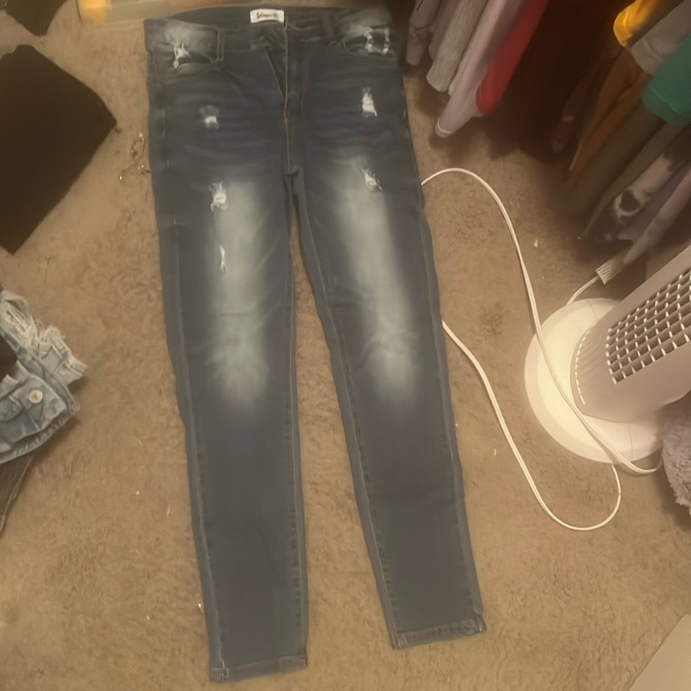 Skinny Blue Jeans
